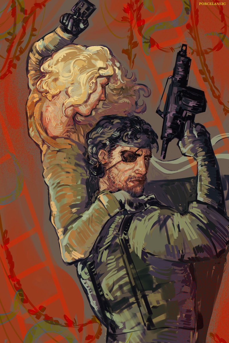 porcelaneic's tweet photo. Snakes and Ladders #metalgearsolid #bigboss https://t.co/28Db0EDiZt