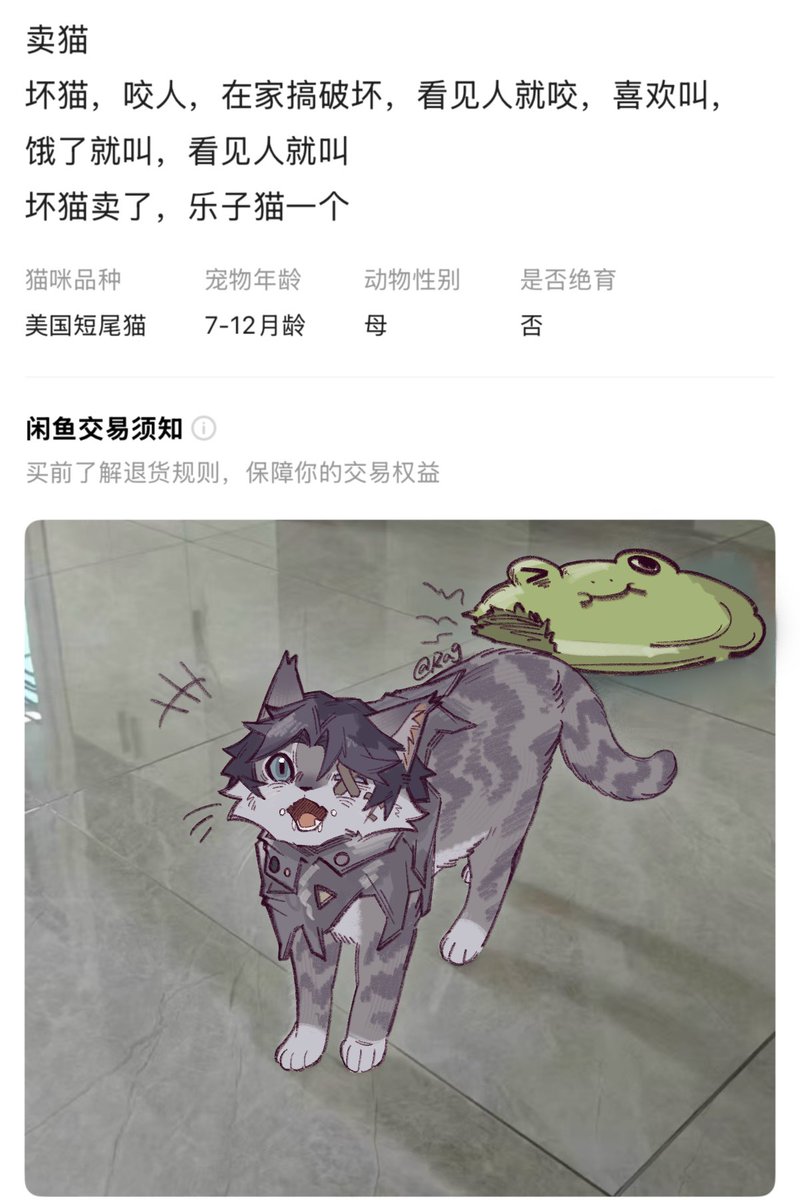RaggedClouds's tweet photo. #フロマティ #florimatt #火偶 #第五人格
出售一只很坏的猫 https://t.co/wVjmYojMfz