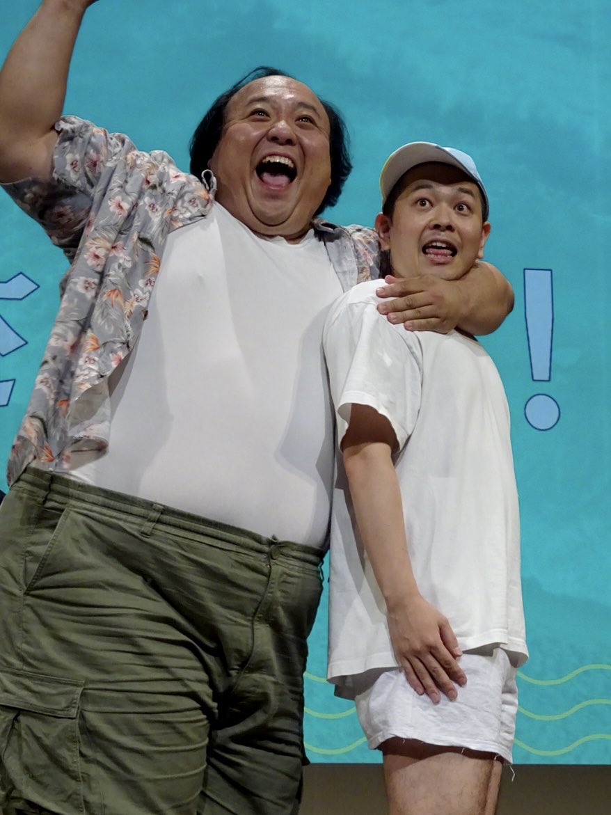 NKC_2nd's tweet photo. 肥満さんと山名さん (2/2)
#マンザイクールビズ
#パンドラの匣 
#ママタルト
#パンプキンポテトフライ https://t.co/LTOhhKjqDD
