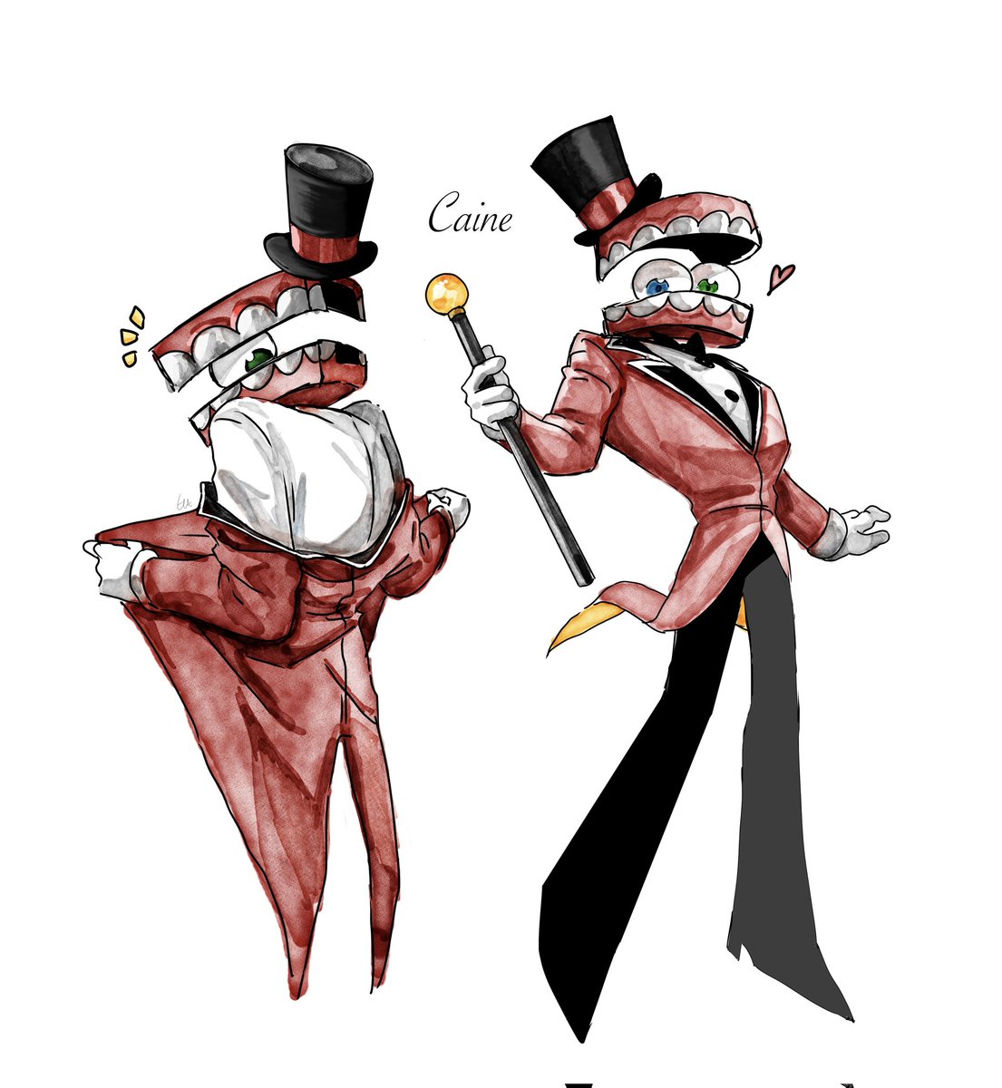 xiaoguo46762973's tweet photo. Cute teeth🥹❤️（隨手畫了可愛的凱恩）
#caine #tadc https://t.co/hUlqhtw9tm