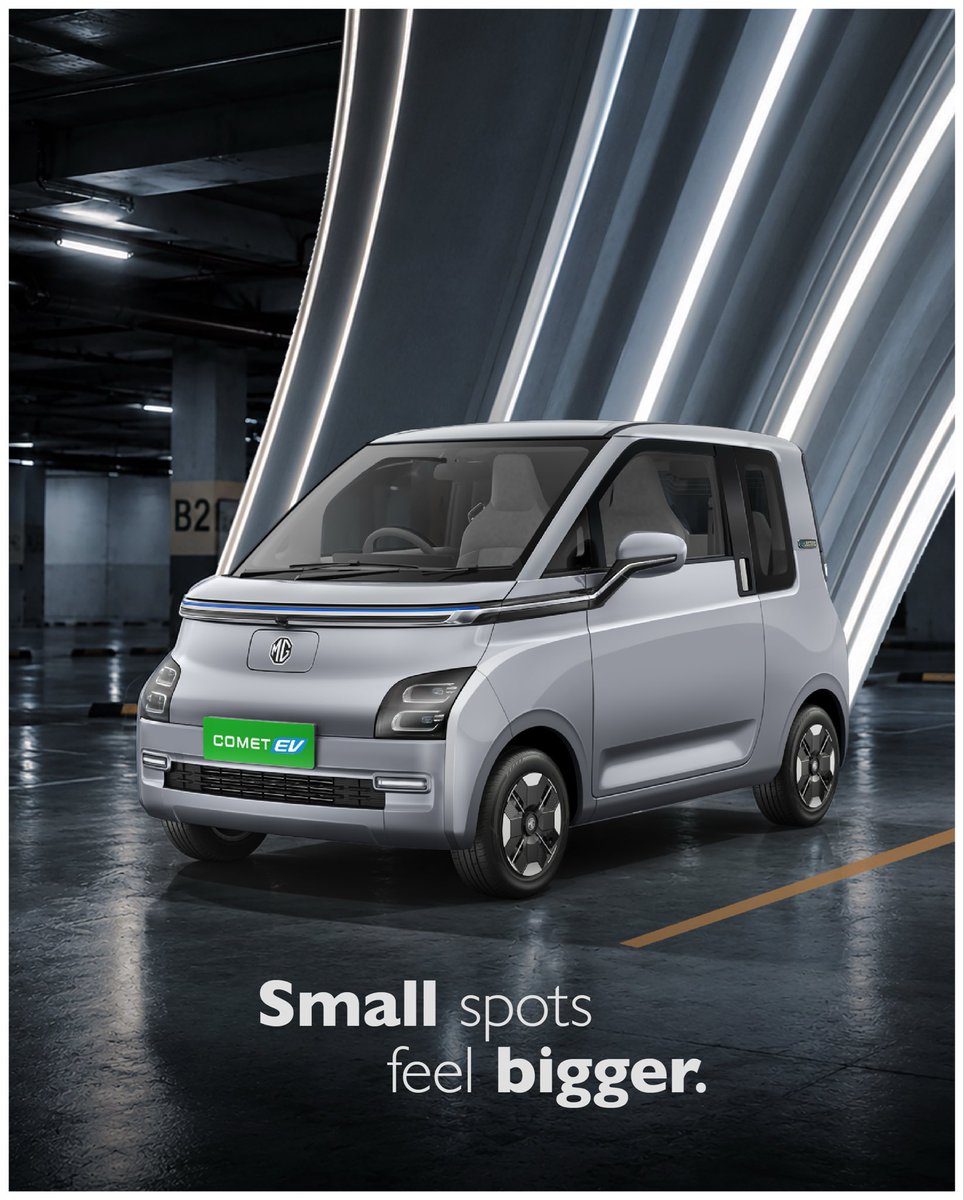 MGMotorIn's tweet photo. Just MG Comet EV, expanding possibilities, one drive at a time.
#MGCometEV #StreetSmartCar #MorrisGaragesindia #MGMotorIndia https://t.co/auHO9vvGGr