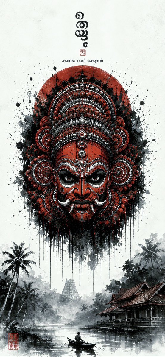 ManuPanicker_'s tweet photo. Theyyam 4k wallpaper ! 

Kandanar kelan. https://t.co/NBQ24H1yRZ