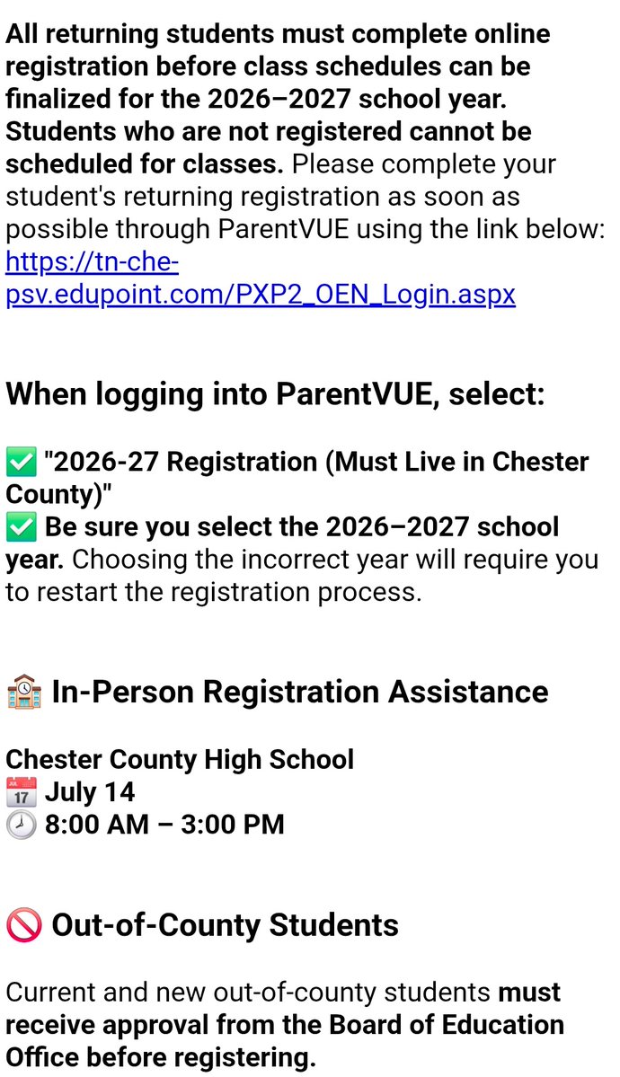 Chester County High tweet media