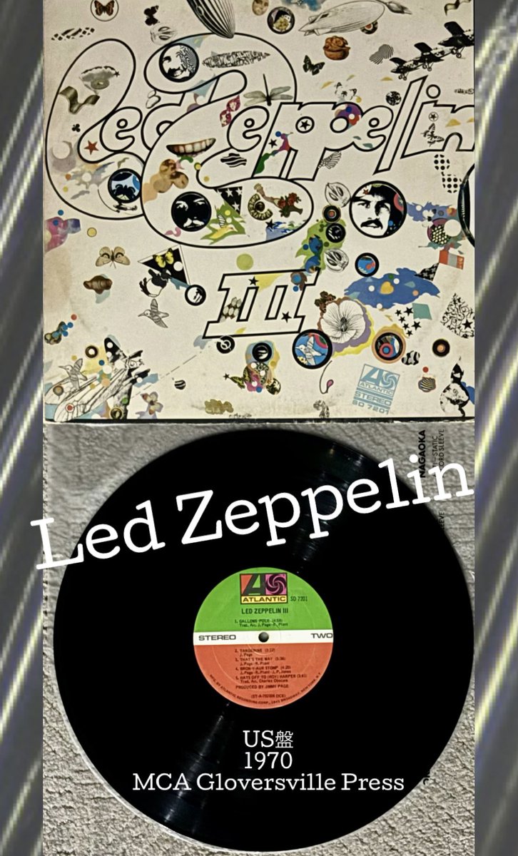 🙇‍♂️ 本日の締めは Led Zeppelin『Led Zeppelin III』US盤1970年MCA