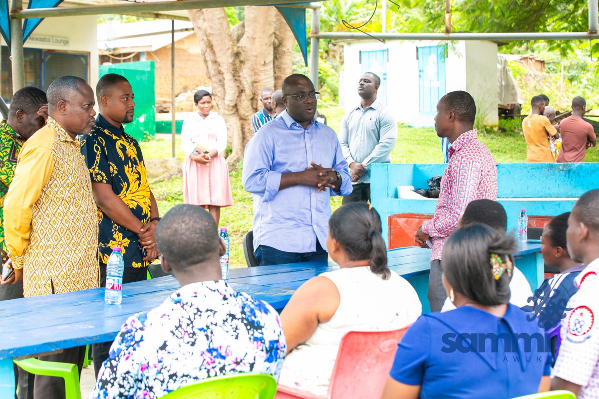 sammiawuku's tweet photo. Yesterday, I visited the schools in Abenta and Adawso to assess the impact of the heavy rains on teaching and learning to offer my support to students, teachers and residents affected by the disruption.

We’ll work together to restore normalcy. https://t.co/Rk2BM1c13r
