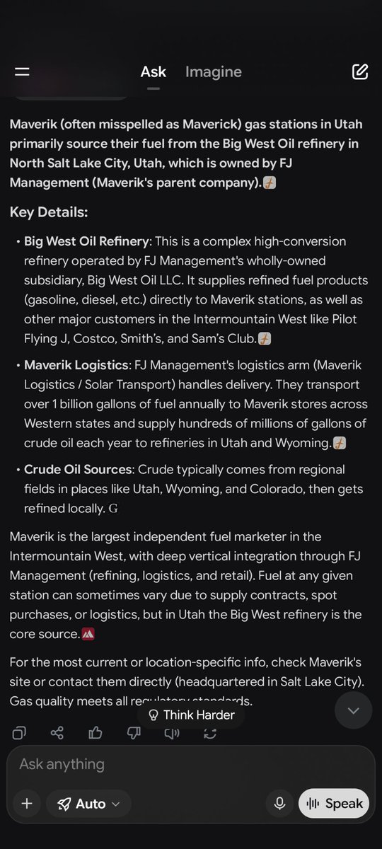 Pugo89's tweet photo. @realDonaldTrump @Maverik why in the fuck are we still paying 4+ dollars a gallon in Utah? You get your oil locally!! Price gauging piles of crap https://t.co/yY2mx33w90