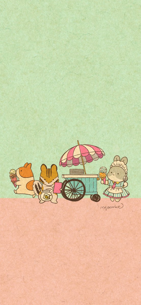 mojacookie's tweet photo. 7月の壁紙カレンダーです🍨✨
（月曜始まり/日曜始まり/カレンダーなし） https://t.co/0ySnKo5TKU