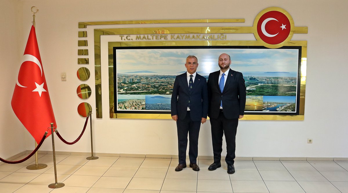 TC_Maltepe's tweet photo. İçişleri Bakanlığı Bakan Müşaviri Eyüp Sultan Karal, Kaymakamımız Bahri Tiryaki'yi ziyaret etti. https://t.co/vHFarbEg4J
