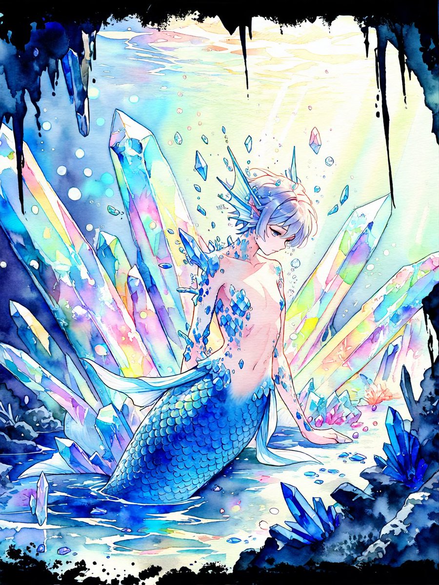 MinaReise's tweet photo. #あなたのクリスタルな世界を見せて
素敵な企画にご参加させていただきます！🙏✨
人魚とクリスタルを組み合わせてみました！💎
カラフルで美しい作品に仕上がったと思います！😊 https://t.co/3ZYFZDKGCe