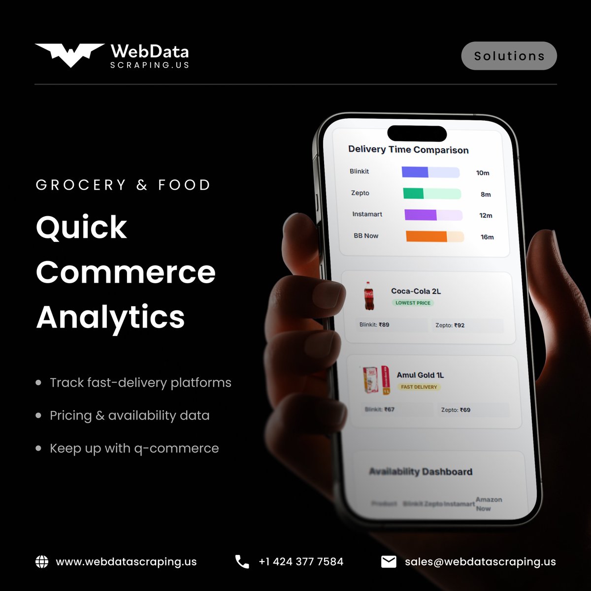 webdatascrapeus's tweet photo. β‘ Power your retail strategy with quick commerce analytics.
Track pricing, inventory & market trends in real time.
https://t.co/GxRvCQNr7z
#QuickCommerce #RetailAnalytics https://t.co/QJaKoUbhP5