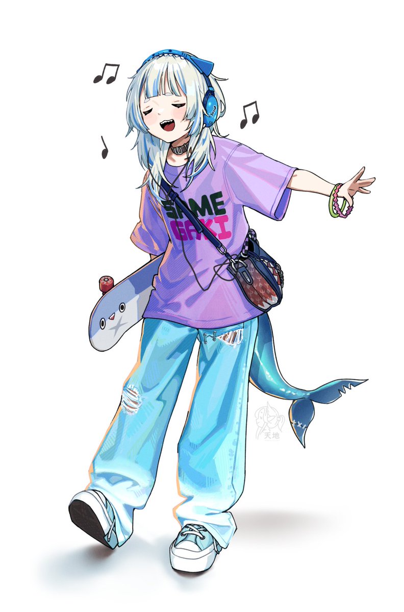 Tenchi_illust's tweet photo. Idk how many times I've reuploaded this, but this is still my favorite. 🐟💙 https://t.co/OYgFqXj3DR