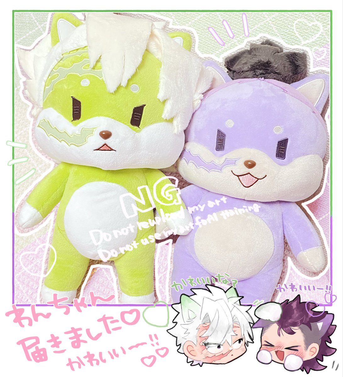 aaamk0's tweet photo. 🐶🍃🍉
1ヶ月くらい前だけど、うちにもかわいいわんちゃん届きました！！かわいいね〜💚🐶💜 https://t.co/PkdPizvtrW
