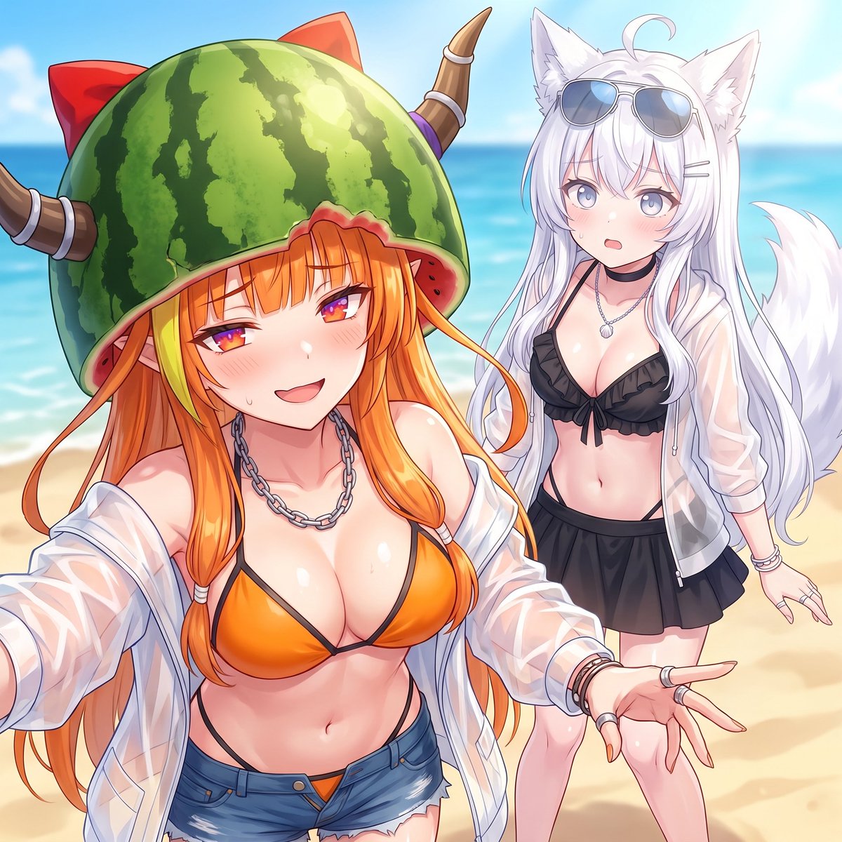 KIMUSAN9999's tweet photo. [AIイラスト]
西瓜の萃香

#AIイラスト #夏 #Summer #西瓜 #東方 #東方Projectイラスト #東方イラスト #伊吹萃香 https://t.co/tejnXTqXVm