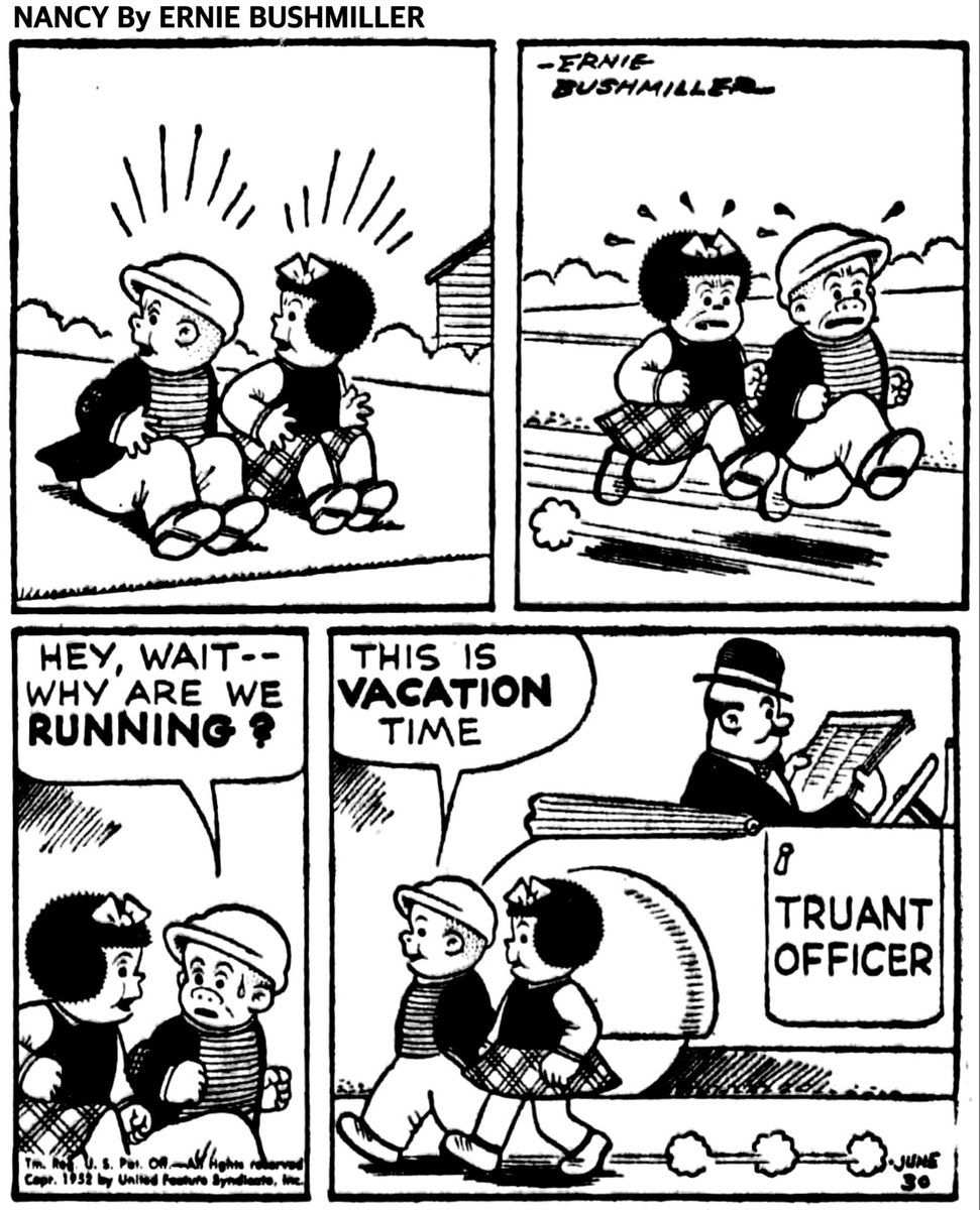 JohnnyCallicutt's tweet photo. Nancy By Ernie Bushmiller 
June 30,1952 https://t.co/DtYEV89Yiz