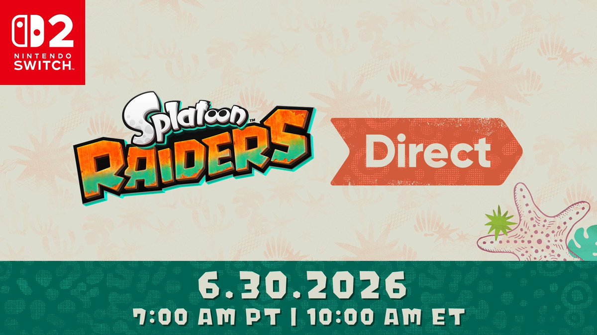 Wario64's tweet photo. Splatoon Raiders Direct up in 10 minutes (7 AM PT)

YouTube https://t.co/B7TuejioXt
Twitch https://t.co/KwDZzYGFqv

about 15 minutes long https://t.co/ABPeKqKzN5