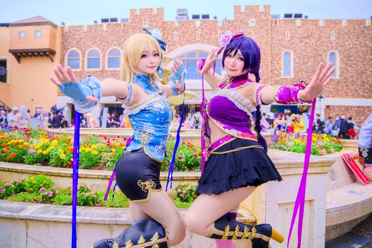 Cosplay/コスプレ ラブライブ！ 絢瀬絵里＆東條希 💙チャイナドレス編