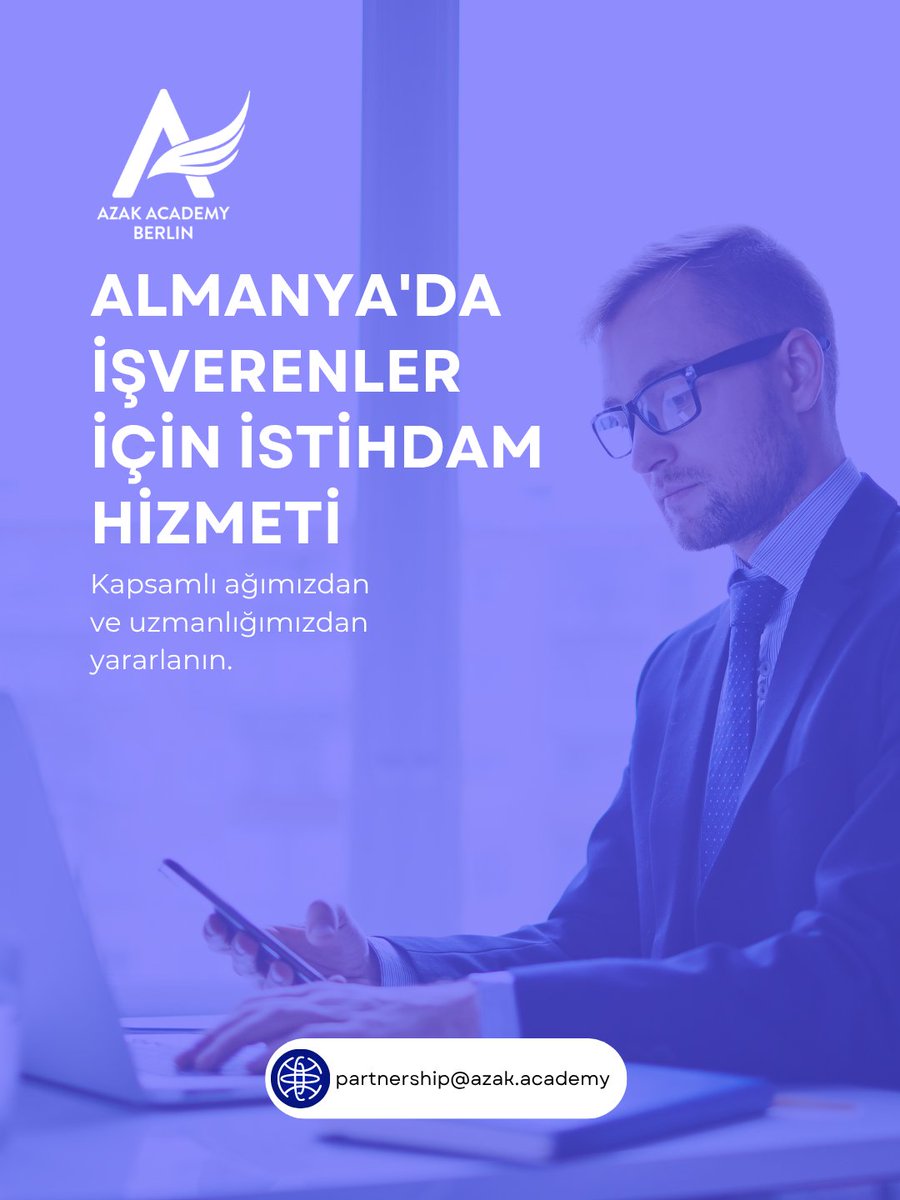 AzakAcademy's tweet photo. Azak Academy olarak işverenleri, alanında uzman ve Almanya'da çalışmaya hazır profesyonellerle buluşturuyoruz. 

Aday seçimi, dil eğitimi, mesleki denklik ve vize süreçleri dahil olmak üzere işe alım yolculuğunun her aşamasında destek sağlıyoruz.

📩 partnership@azak.academy https://t.co/qzNJCaAbEp