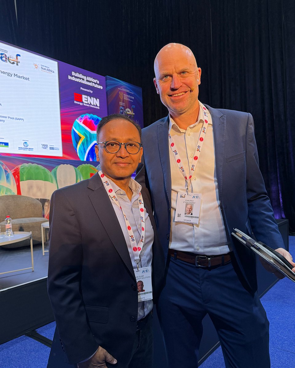 EMONEEnergy's tweet photo. #AEF2026 in Cape Town was charged with energy, beyond the electrical kind. ⚡ 

An opportunity to reconnect with long-standing colleagues, build new partnerships, and advance EM-ONE's vision for powering industries across Africa. https://t.co/33xPRw7pbF