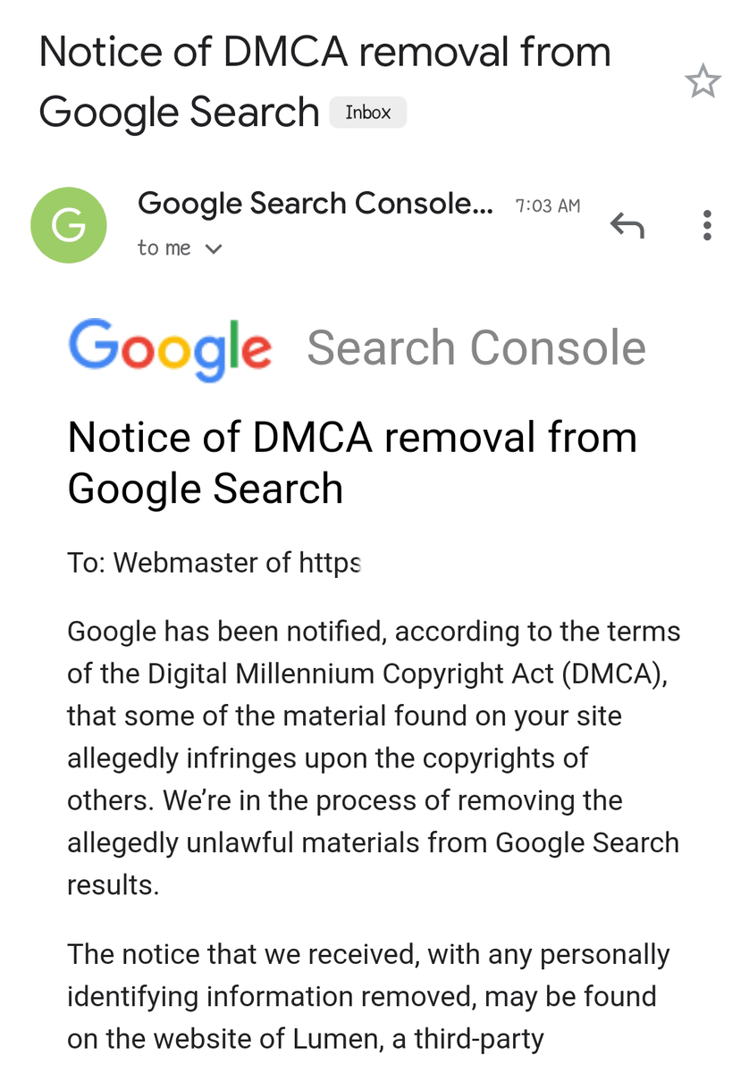 rustybrick's tweet photo. ICYMI: DMCA takedowns wreak havoc in Google Search, it is a growing issue that Google seems to not be taking seriously  https://t.co/i27Qx9lSMv https://t.co/rthPP2x8D3