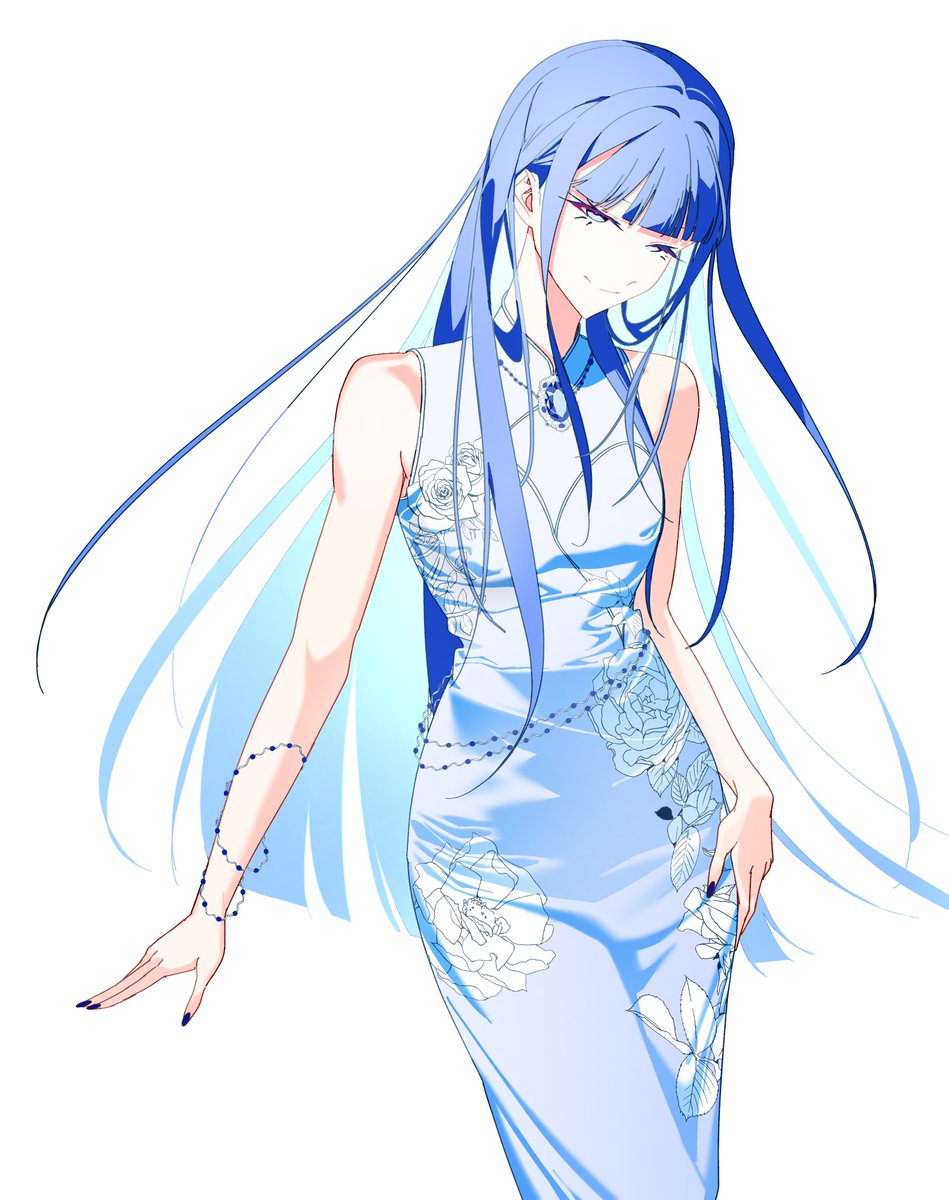 K_untan's tweet photo. 【キャラデザガチャ結果】

髪型：前髪ぱっつん
目の形：祈るような優しい目
モチーフ：鉱石
癖：嫌なことがあった日はいつもより丁寧に身支度する https://t.co/lFoX2iK1oS