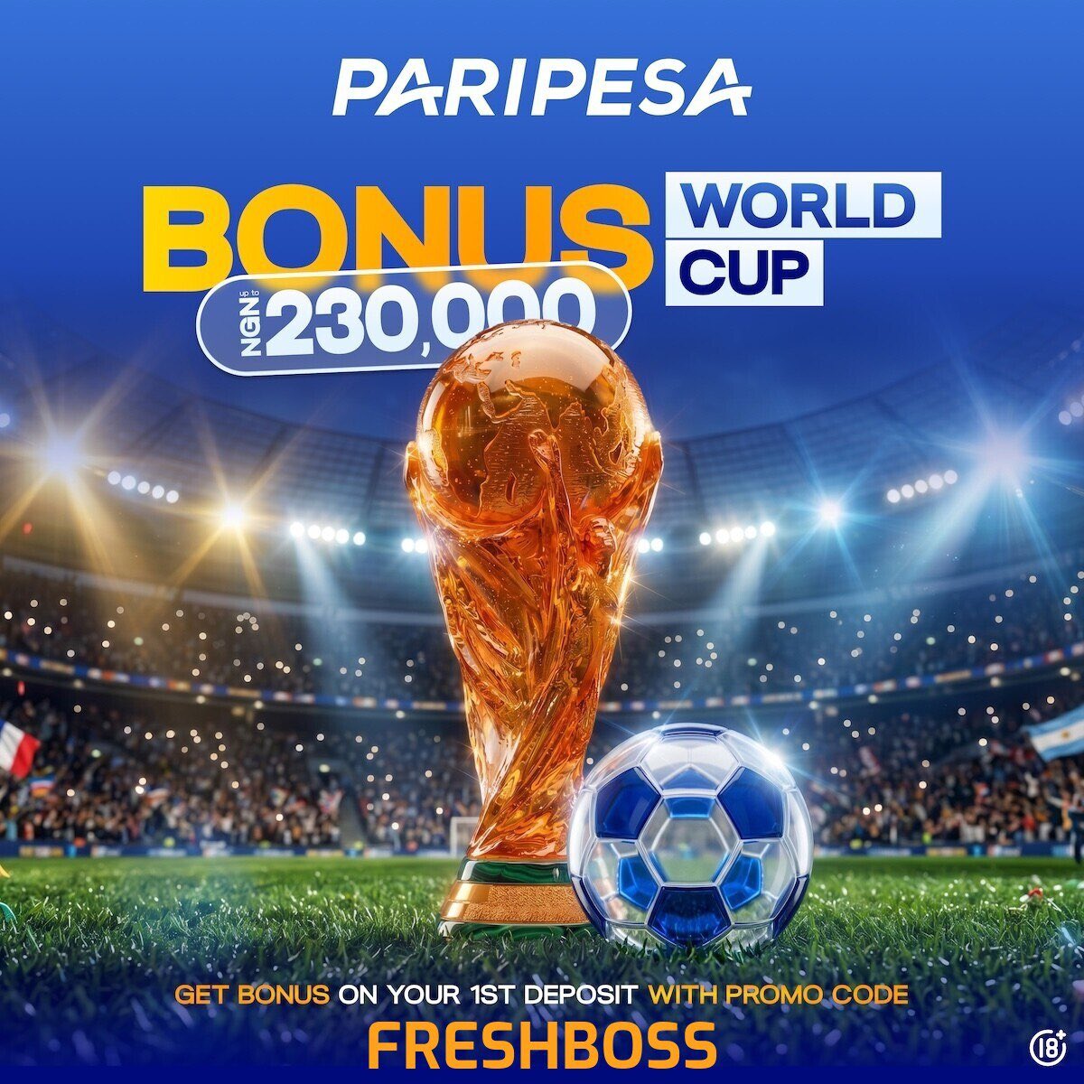 FreshBossTips's tweet photo. Triple your funds on Paripesa 

Code 👉🏻 ZKPZR

Don’t have an account? 

Register 
👉🏻 https://t.co/7b668GsDui 

App download link 
👉🏻 https://t.co/ZoyFEdt4Jq 

Promo code 👉🏻 FRESHBOSS https://t.co/XdJOuTkWIE