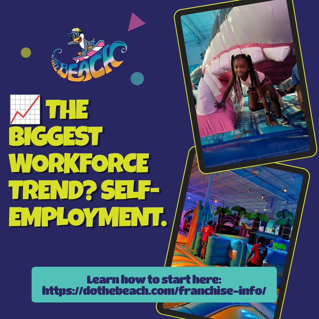doTheBeach's tweet photo. Tired of the 9-5? Data shows a massive shift toward self-employment. 

With a Do The Beach franchise, you get a proven, turnkey model that brings beach-themed fun to your community.

Learn how to start:
https://t.co/aEJyTkKPLv

#BeYourOwnBoss #FranchiseInspiration #BusinessOwner https://t.co/4MdQQNKC04