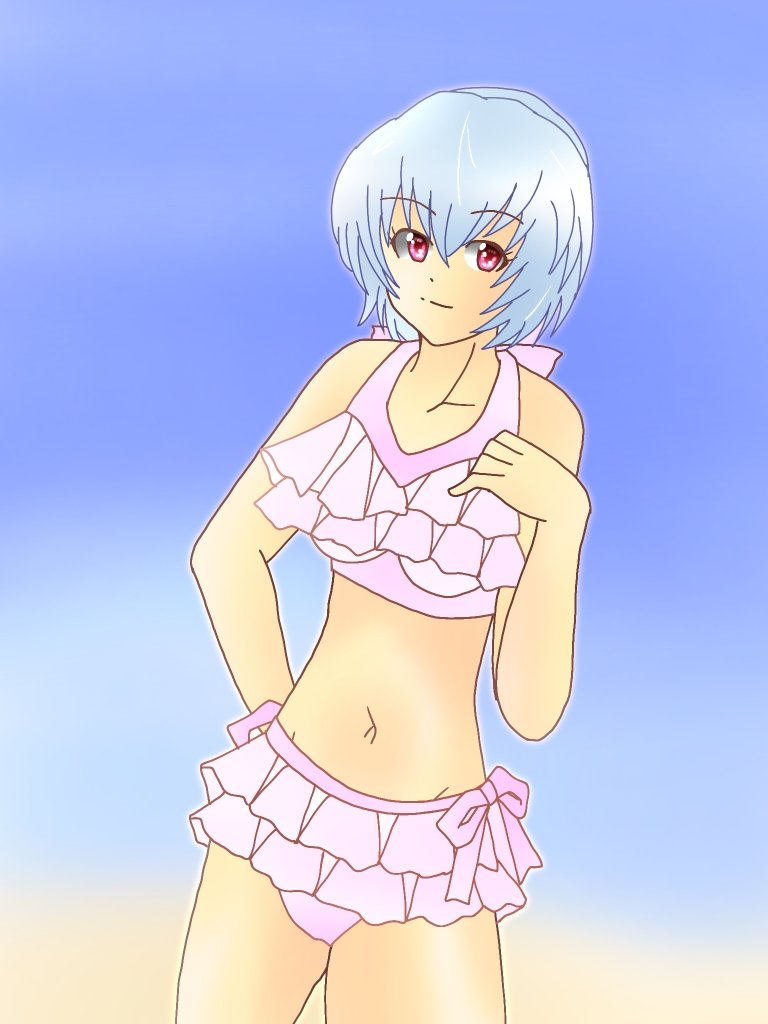 RT @sio200106: お昼絵 6月30日(火) #綾波レイ SFW illustration.