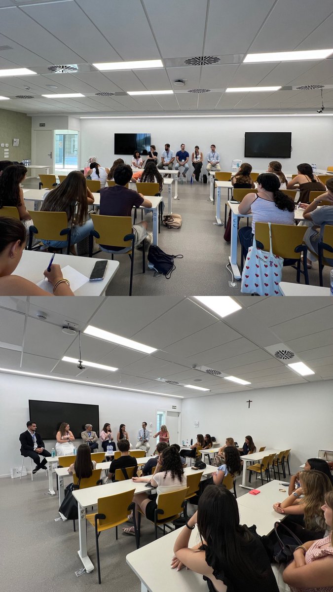 UAOCEU's tweet photo. En la Summer Experience los alumnos están pudiendo conocer el recorrido de diferentes profesionales de los sectores de Derecho y Salud. #ceuuao https://t.co/KTlI0ZamH6