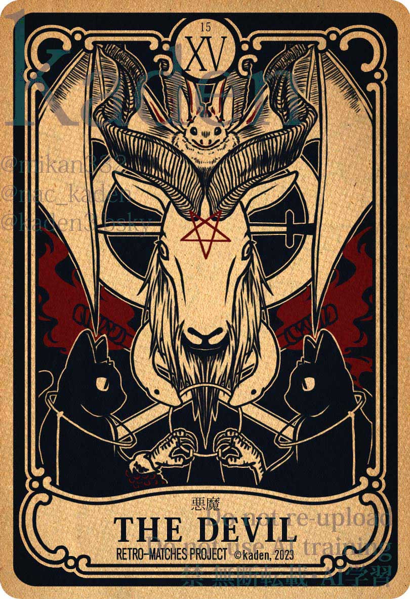 Tarot Card for the Tomorrow/Today Jul. 1st. : THE DEVIL 【明日への