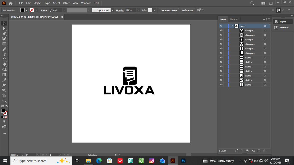 Sheriff1557471's tweet photo. Logo design for Livoxa.
Working on this SaaS brand has been a great experience from exploring ideas and sketching concepts to bringing the final logo to life.
Need a designer? DM me.
#LogoDesign #BrandIdentity #SaaSDesign #GraphicDesign #BrandDesigner https://t.co/szcTyfHpo3