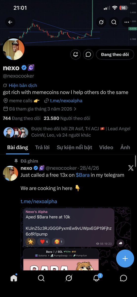 Duchien03's tweet photo. @nexocooker CUb2KLNycXxT4wsD8rQ5EueBoCu2DbeKzUs6Jt2a3qWN

Hey bro, the craziest coin dude right now, please airdrop me a little bit, yeah? https://t.co/yTAx0vuwf0