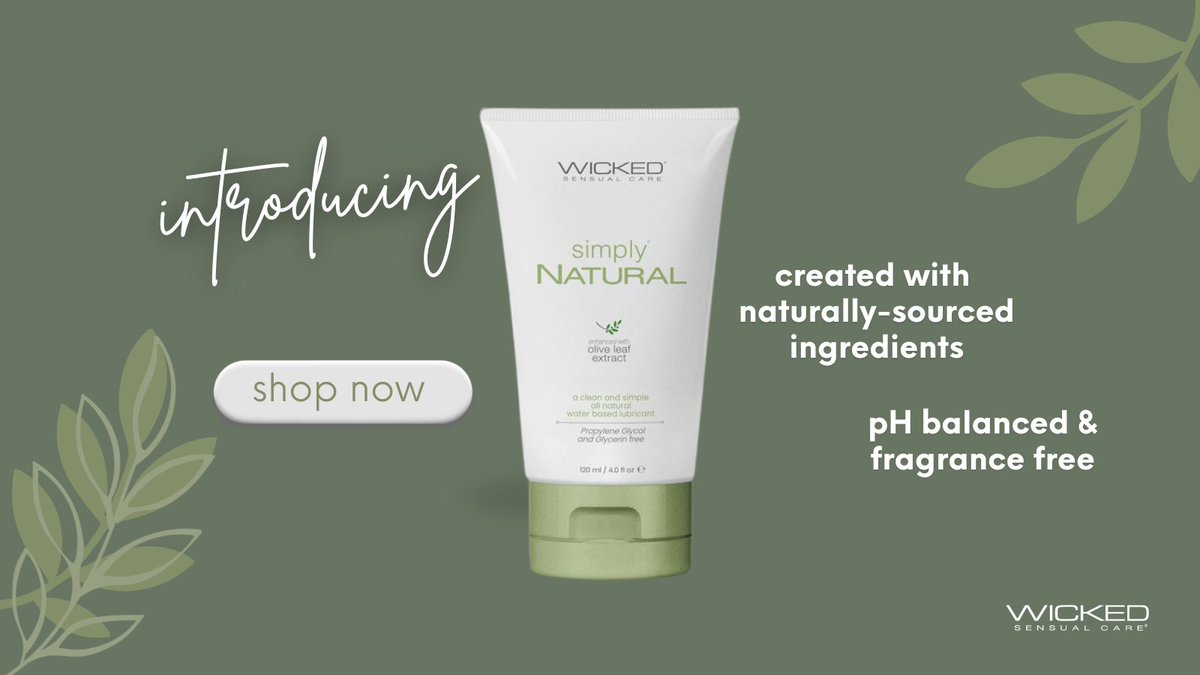 WickedSensual's tweet photo. Meet simply® Natural: a cleaner, gentler glide made with naturally sourced ingredients. pH balanced, fragrance free, and formulated for lasting hydration, it's designed to support intimacy that feels good and fits your lifestyle.
Discover simply® Natural today: https://t.co/2iS0gXcKaZ #WickedSensualCare #SelfCare