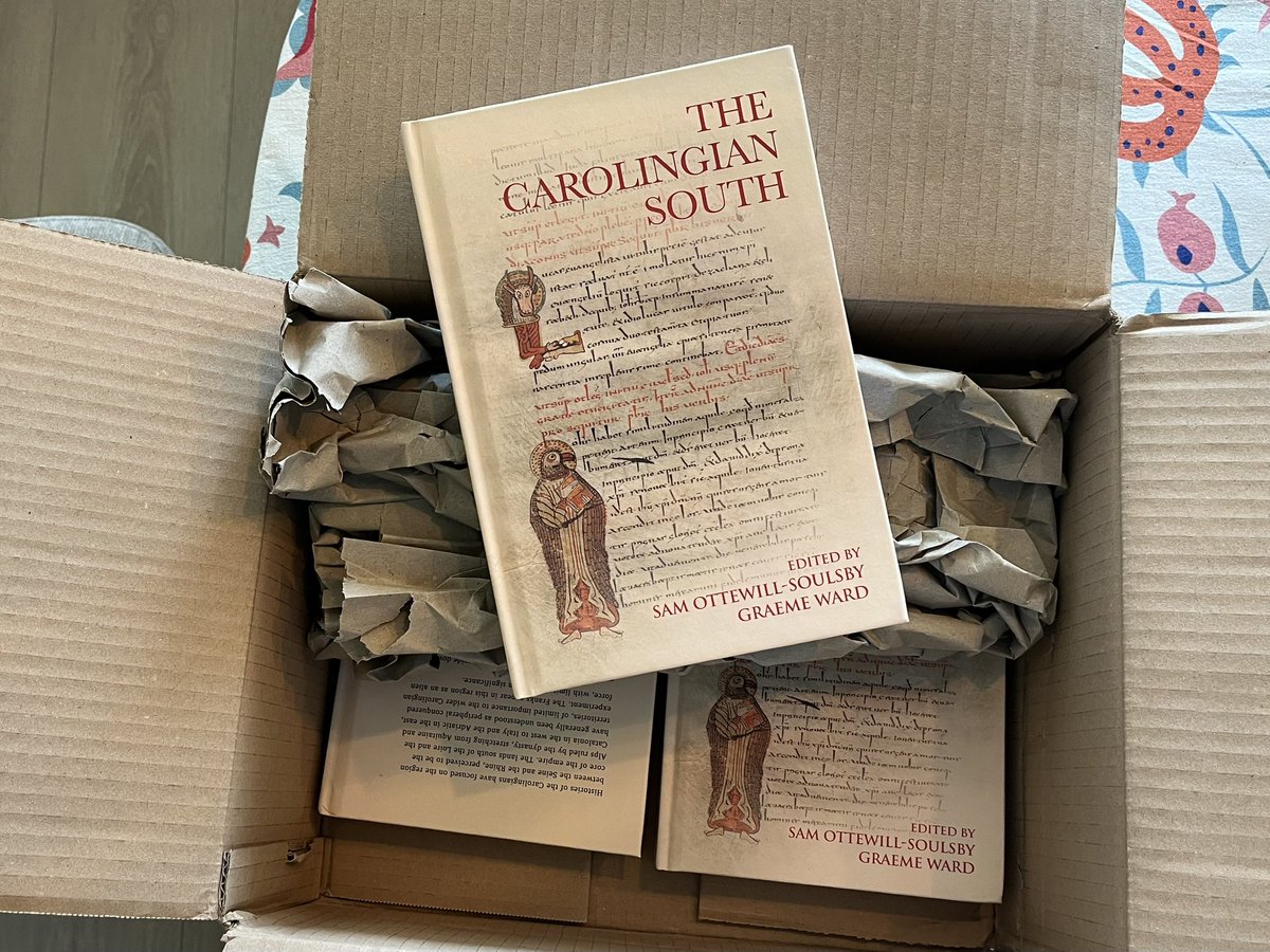 sottewillsoulsb's tweet photo. Today on the blog, I continue the propaganda push behind The Carolingian South (now out with @ManchesterUP) by talking about the reasons we put it together and what we’d like it to do. Featuring last minute desperate conference shenanigans! #medieval (Link below) https://t.co/CmIlSxOzYj