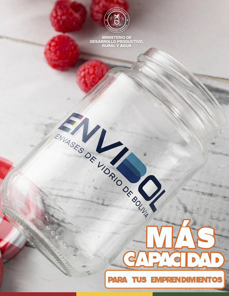 EnvasesB's tweet photo. ¡CONOCE NUESTROS PRODUCTOS! 🌟

Si tienes un emprendimiento de alimentos, conservas o repostería, nuestro Frasco de 350 cc es justo lo que necesitas para destacar.

#ENVIBOL #Sostenibilidad #SiempreBolivia #PrimeroBolivia #MDPRyA https://t.co/ucxMvrUHQP