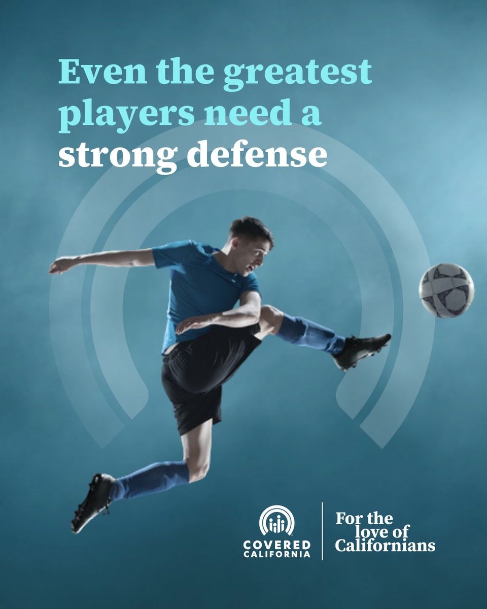 CoveredCA's tweet photo. Even the greatest players need a strong defense, that's why all plans through Covered California include free preventive care no matter what plan you get. ​
​Stay healthy. Schedule your preventive care visit today. https://t.co/FfSQhgzAxb