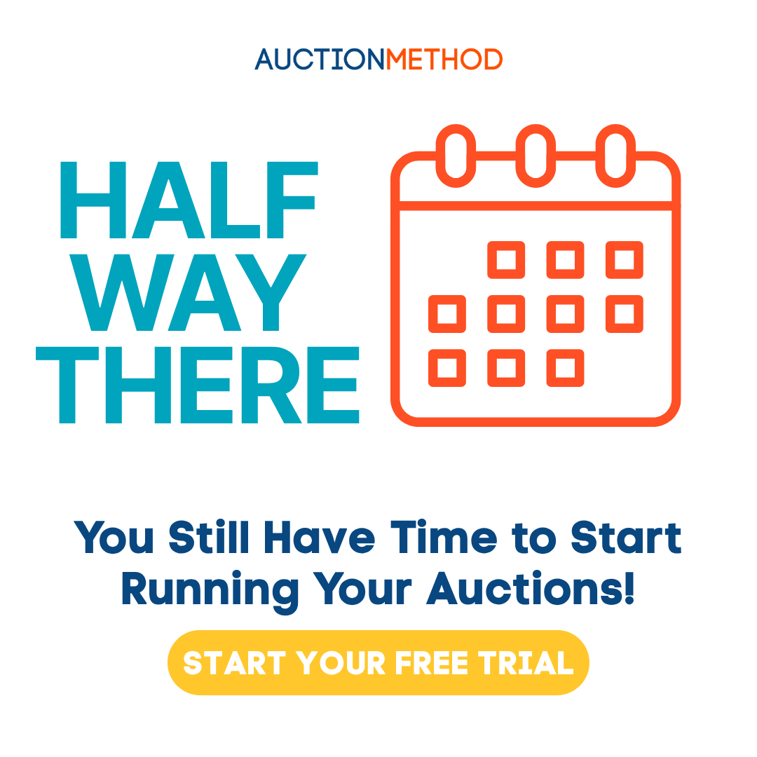 AuctionMethod's tweet photo. On one hand, the year is half over today. On the other, you've still got another half left to start running your auctions your way with AuctionMethod. It all depends how you look at it. Start your free trial at https://t.co/H0EA3dG5C7 #onlineauctions #auctioneer #auctionsoftware https://t.co/hKx2bHpzNW
