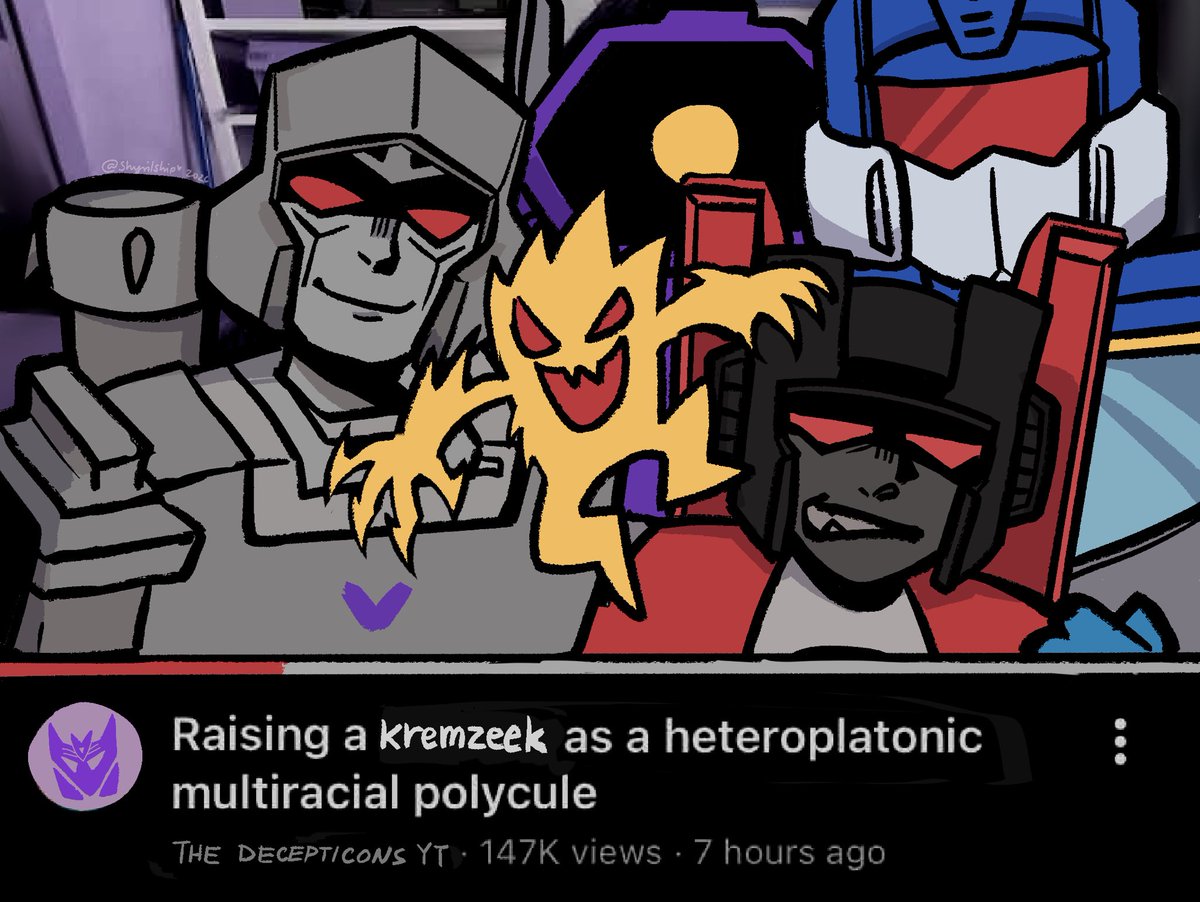 shyrilship's tweet photo. I know Soundwave and Shockwave weren’t in that episode but it’s okay (we stay delusional)

#maccadams #transformers https://t.co/lLjOAObUGA