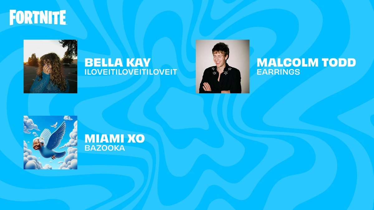 FireMonkey's tweet photo. Item Shop Jam Tracks This Week:

- Bazooka: Miamo XO
- Earrings: Malcom Todd
- ILOVEITILOVEITILOVEIT : Bella Kay
- WAKA WAKA (This Time For Africa): Shakira Ft. FreshlyGround
- Rocket Man (I Think It's Going To Be A Long Long Time): Elton John https://t.co/sPUBJXzZx5