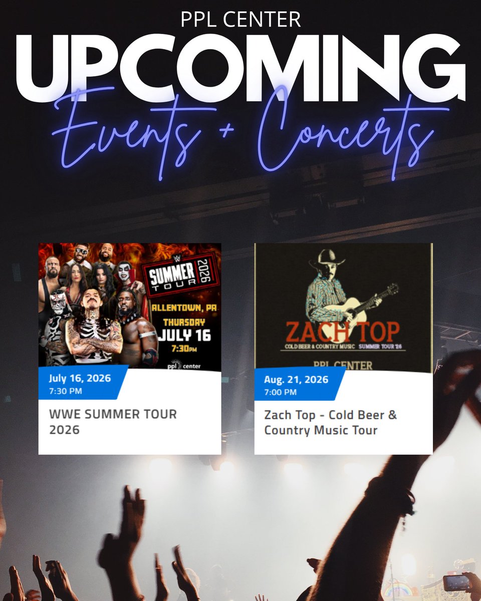 PPLCenter's tweet photo. Keep the summer fun rolling at PPL Center! 🎵💪

🎟️: https://t.co/RqRFwLwZnE https://t.co/bdYsYJ83XE