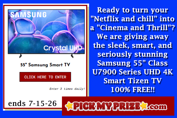 PickMyPrize's tweet photo. Don't miss your chance to be the lucky #winner!🏆📺

✔️Enter PickMyPrize today: https://t.co/l0NPRSYF2D https://t.co/woyTH8EkwL
