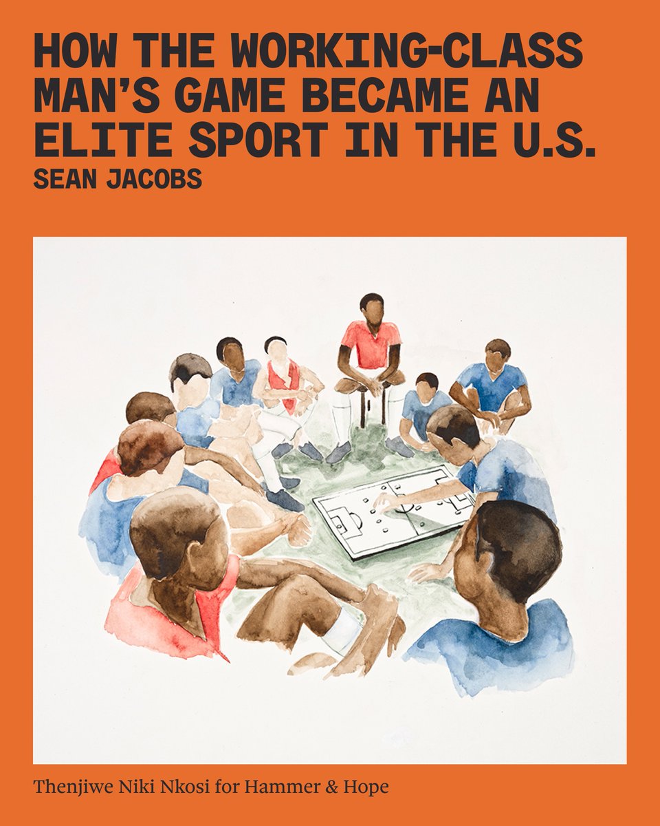 _seanjacobs's tweet photo. I wrote a piece for @HammerandHope  about the class and racial politics of the USMNT. I was even more pleased that the artist Thenjiwe Niki Nkosi (I don't think she is on X) did the art for it.  https://t.co/0Vs9C3sfa1 https://t.co/odErYytC70