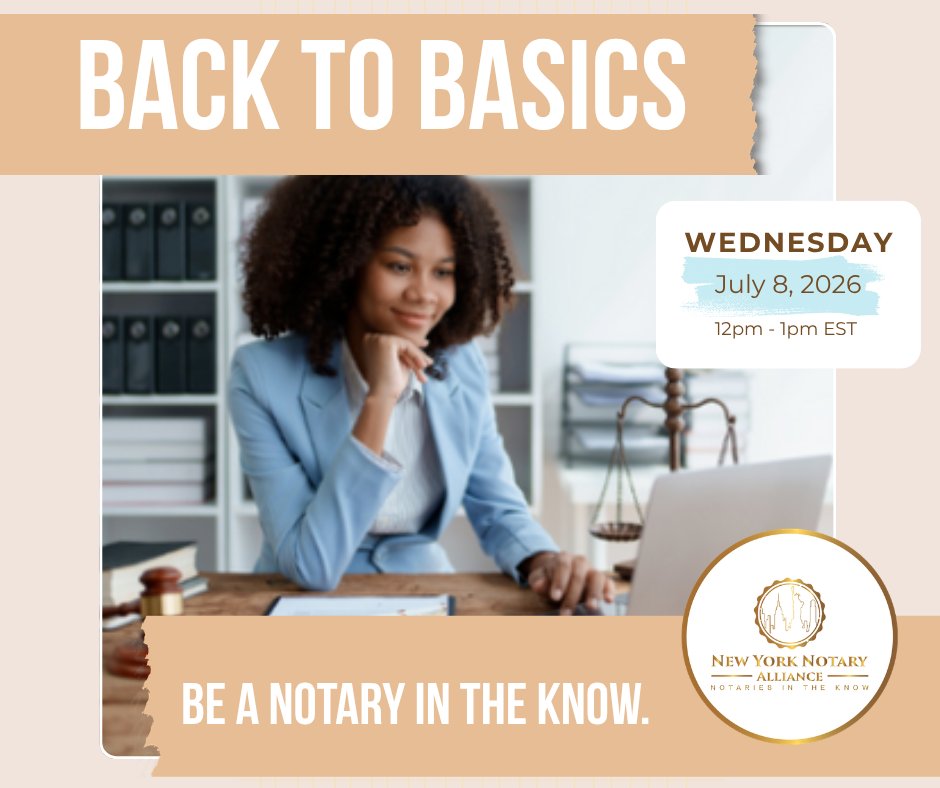 PNSincRoc's tweet photo. Our sister company, NYNA, is continuing their education series & for July! They are talking about Common Docs, Clear Boundaries: Real Estate, POAs & More! Reserve your FREE seat today! https://t.co/Yvc7LpBY9i
#notary #nyna #professionaldevelopment #mobilenotary https://t.co/fB0widRK5r