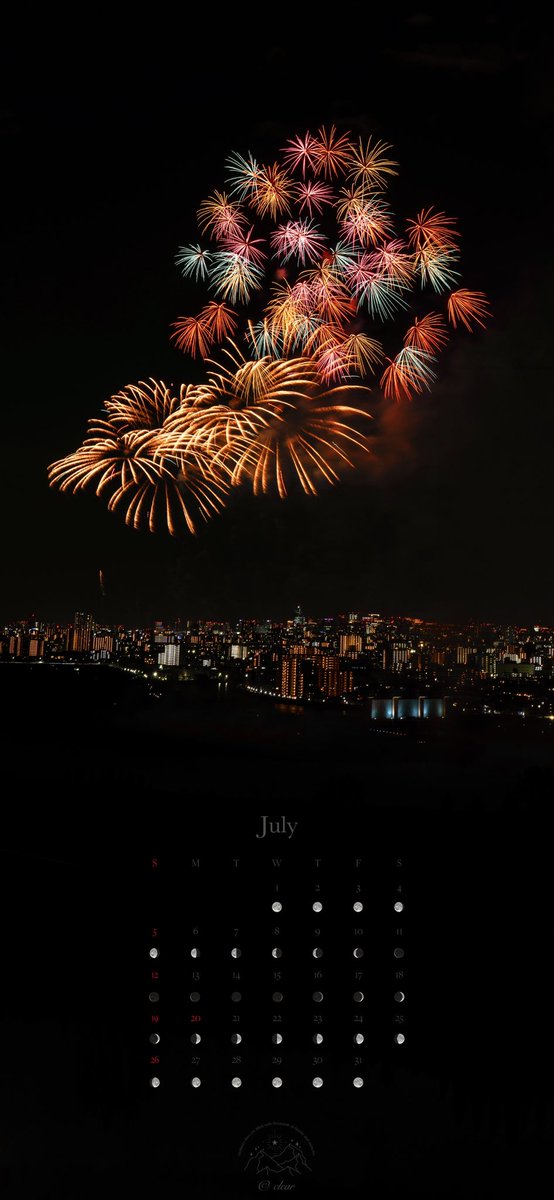 beclearofficial's tweet photo. 7月 壁紙用｜月の満ち欠けカレンダー

夏の夜空を彩る #花火 と
#ギリシャ #サントリーニ島 #レッドビーチ エメラルドの海と赤茶色の断崖

夏の熱気と地中海の絶景をどうぞ!!

ご使用の際は是非、フォロー、いいね、RTお願いします
(個人利用の範囲内でお楽しみください) 
#カレンダー #月カレンダー https://t.co/SB68rH7oBm
