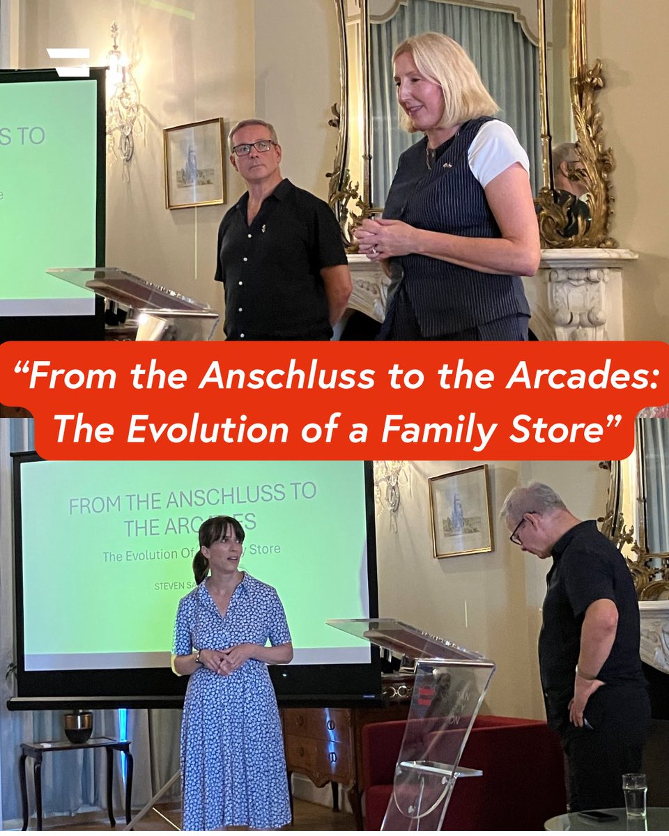 austriainuk's tweet photo. We were delighted to welcome Steven Salamon to discuss his book, “From the Anschluss to the Arcades: The Evolution of a Family Store”. Thank you to Steven Salamon for an engaging presentation, Cheryl Dennis, Head of the London Office for the Welsh Government, and to our guests! https://t.co/XG2naeF2tp