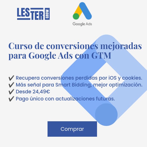 infolestergrow's tweet photo. 📉 Si tu atribución no cuadra… no siempre es “culpa de Google”.
✅ Curso de Conversiones Mejoradas para Google Ads con GTM.
⏳ HOY: Precio 24,49 € 👉 con cupón 20DESCUENTO.  
¡Actualizaciones gratis para siempre!: https://t.co/pTfZ5u6nDv https://t.co/7aRYKE5Lxz