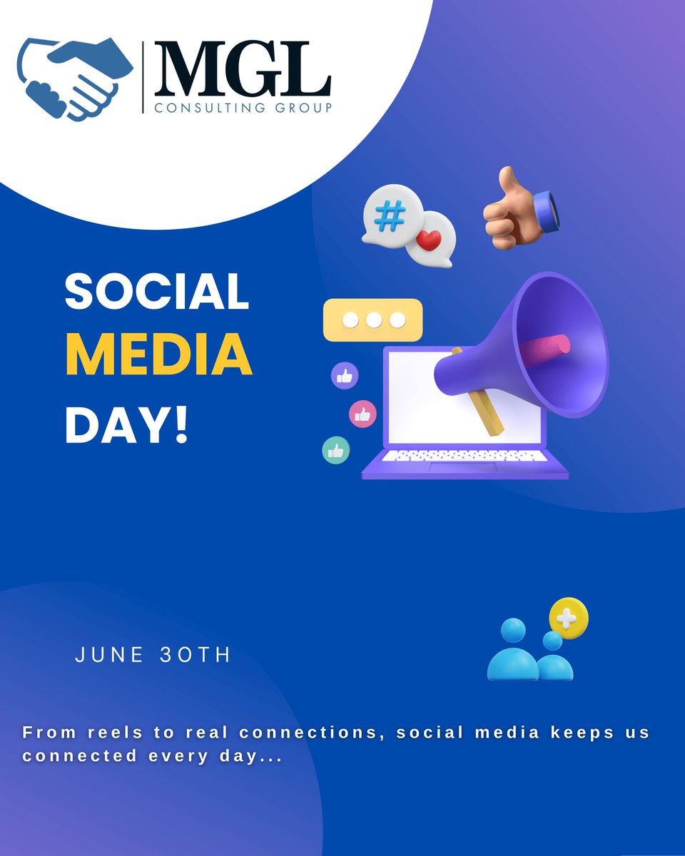 MGL_TaxCFO's tweet photo. Celebrating the power of connection, creativity, and community this Social Media Day.
#SocialMediaDay #CreateShareConnect https://t.co/z8wz6voGmy