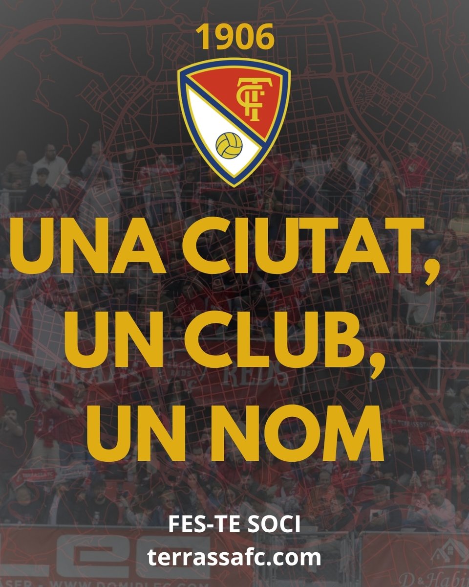 TerrassaFC's tweet photo. ❤️Una ciutat, un club, un nom❤️

😉Terrassistes, aquestes són les tarifes dels abonaments per la temporada 2026/27. 

⏳A partir de les 16:30h, es podrà renovar l'abonament o fer-se nou soci al portal web o a oficines. 

#TerrassaFC #AmuntTerrassa https://t.co/6JeUA7QCKL