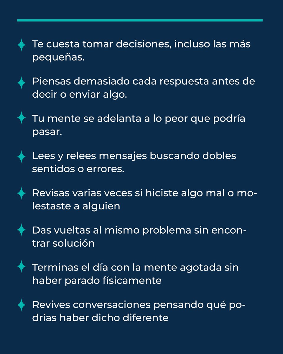 silviaalava's tweet photo. A veces no es que tengas “demasiadas cosas en la cabeza”, es que tu mente no encuentra espacio para descansar 🧠
➡️ Cuando empiezas a anticiparte a todo, a revisar cada detalle o a darle vueltas a lo mismo una y otra vez, no es falta de control… es exceso de carga mental. https://t.co/oGtcxmGx8k