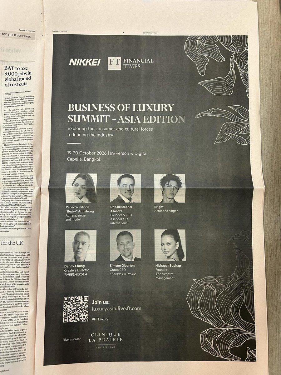 thisisnichapat's tweet photo. On @FinancialTimes U.S. Edition today https://t.co/fwRfIvtkef
