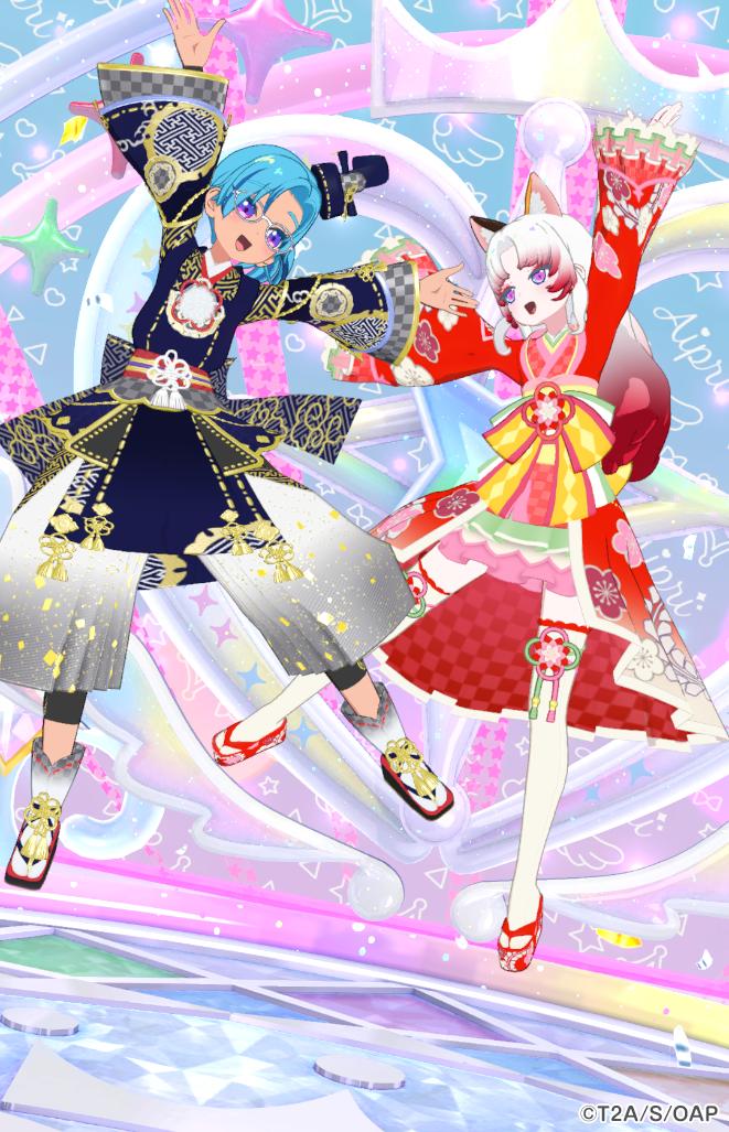 coral00aikatu's tweet photo. 御稲荷さん(@9tentacle)
お招きしました〜
シャイニングディーバプリンセスイロチ併せ✨️
装飾豪華でアラビアンな衣装が素敵😊
いなり様ワンショット決まってる📷️✨️
これまた豪華な和服で全力ジャ〜ンプ！
やはりプリマジ衣装は良いね〜
キラキラバズリウムも良き良きです💫 https://t.co/8x56EXf45x